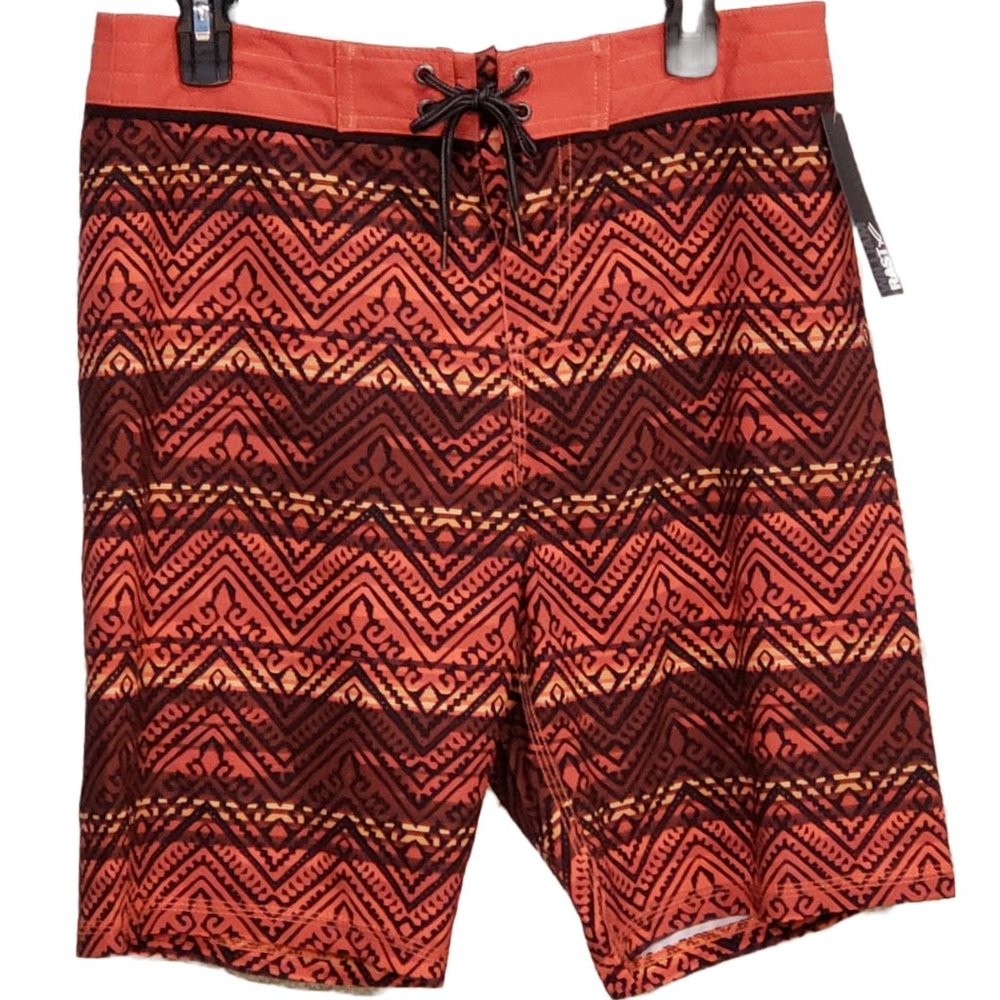 William Rast 4-Way Stretch Swim Trunk Board Shorts 32"x 9.5"